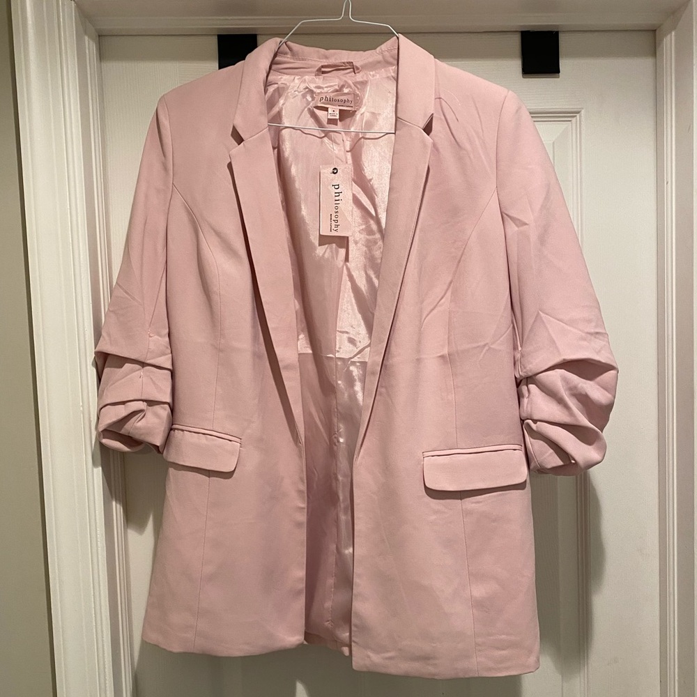 Philosophy Light Pink Blazer - size 8, NWT